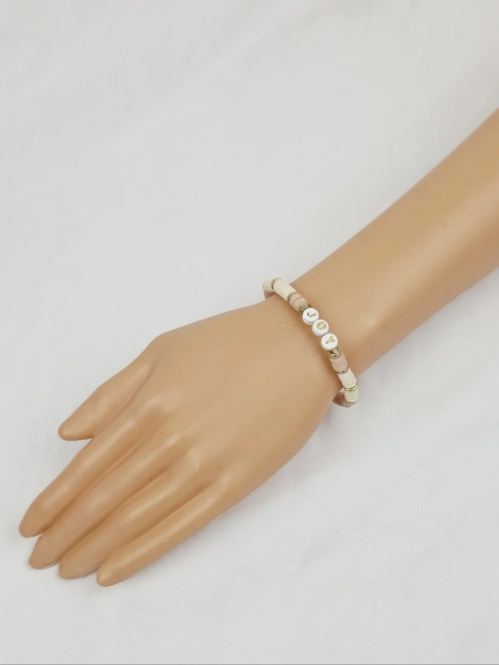 Handmade Clay Bead Joy  Bracelet